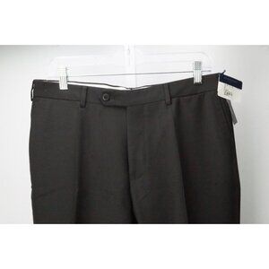 Burberry London Brown 100% Wool Mens Pants Trousers Sz 48 EU NEW